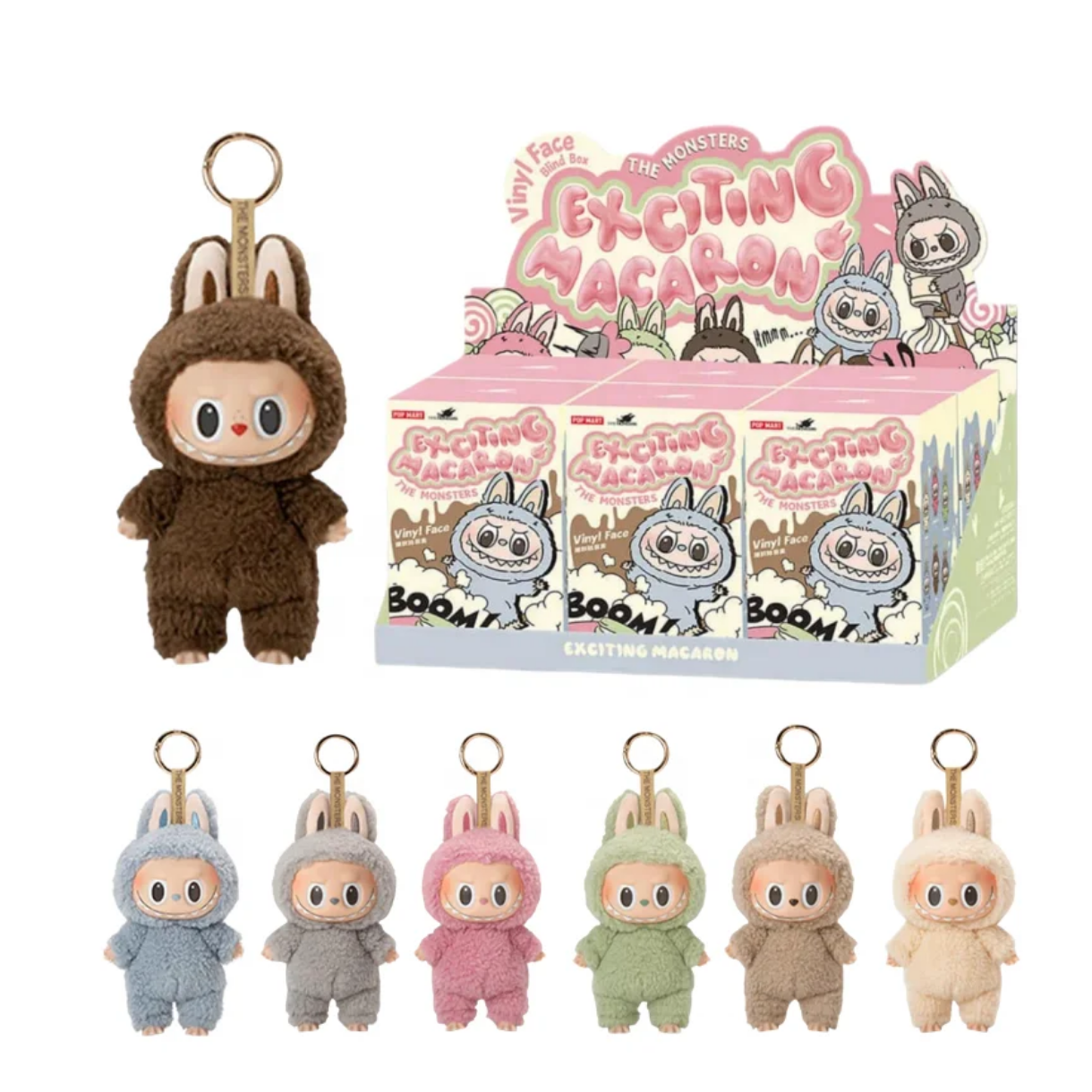 Pop Mart Labubu The Monsters Tasty Macarons Blind Box | Collectible Vinyl Figures - Pack of 6