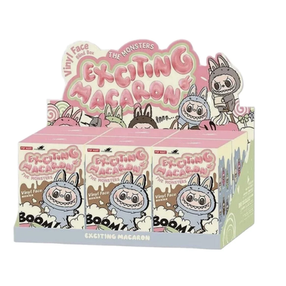 Pop Mart Labubu The Monsters Tasty Macarons Blind Box | Collectible Vinyl Figures - Pack of 6