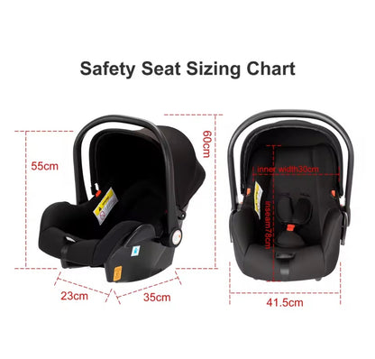 3 in 1 Baby Stroller – Lightweight Infant Travel System | Foldable Baby Carriage for Newborns & Toddlers | Compact Pushchair with Car Seat for Kids & Mothers