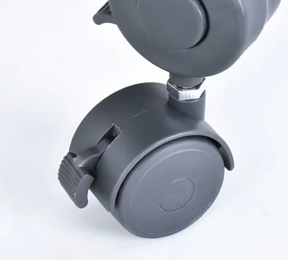 Baby Travel Cot with Mattress & Silent Wheels | Portable Rocking Crib Convertible for Newborns & Infants